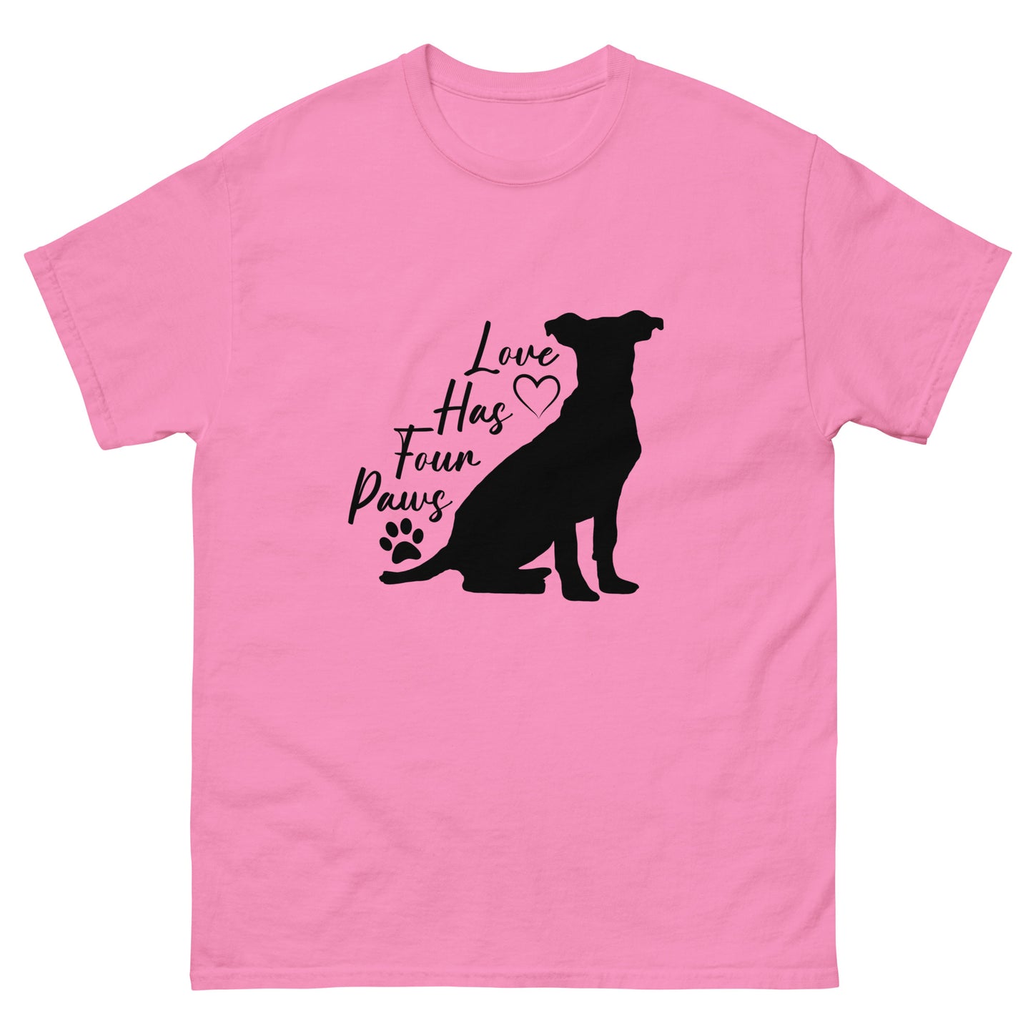 Love has four paws - Dog - classic tee