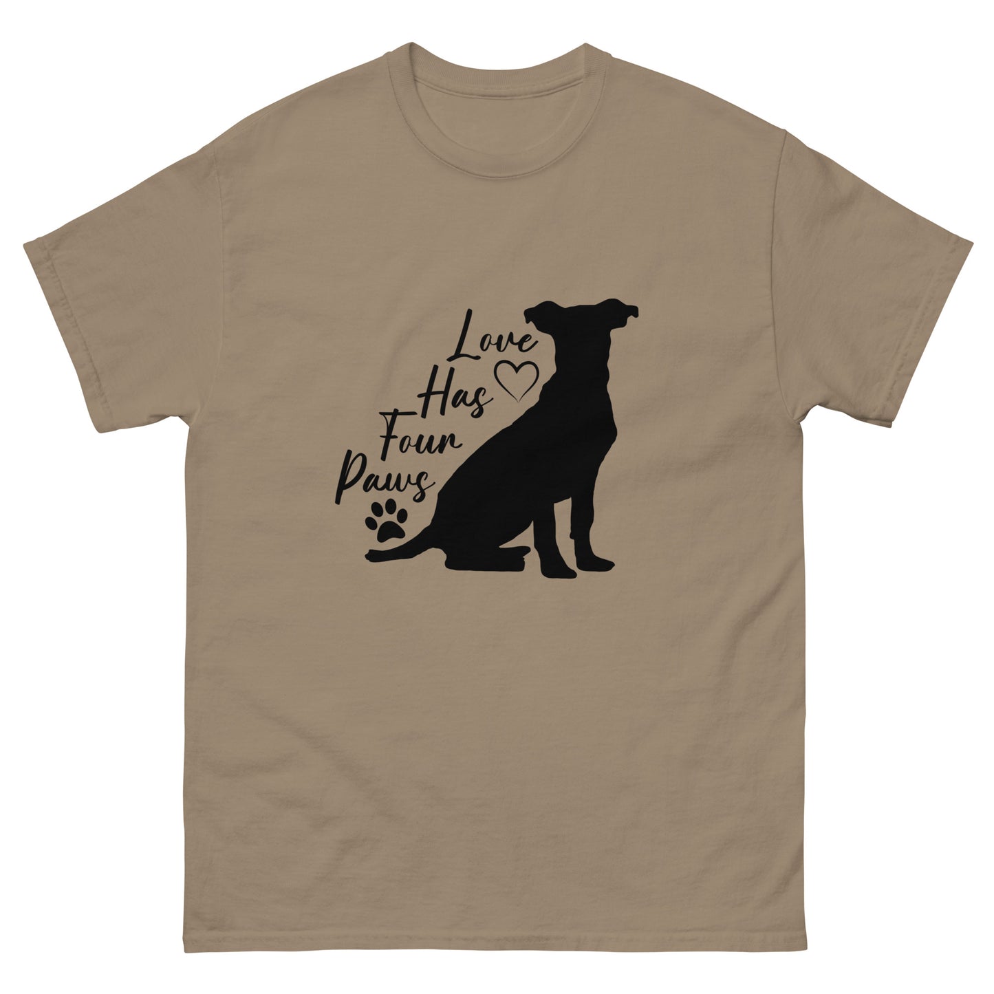Love has four paws - Dog - classic tee