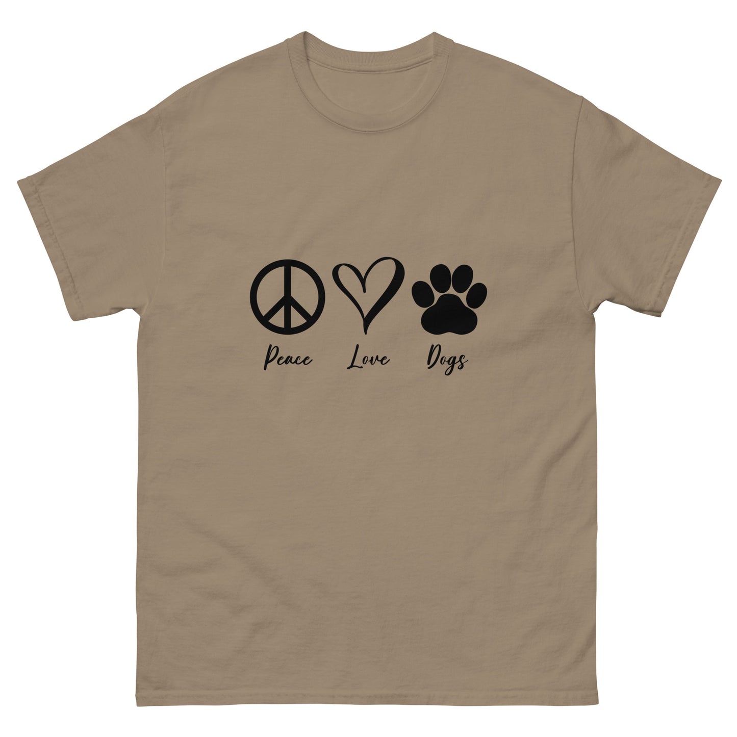 Peace Love Dogs - classic tee