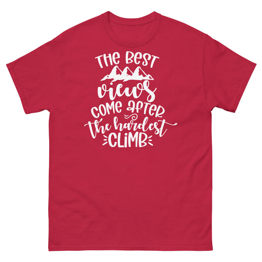 The best views come after the climb - classic tee