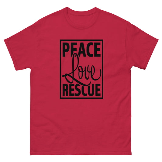 Peace Love Rescue - classic tee