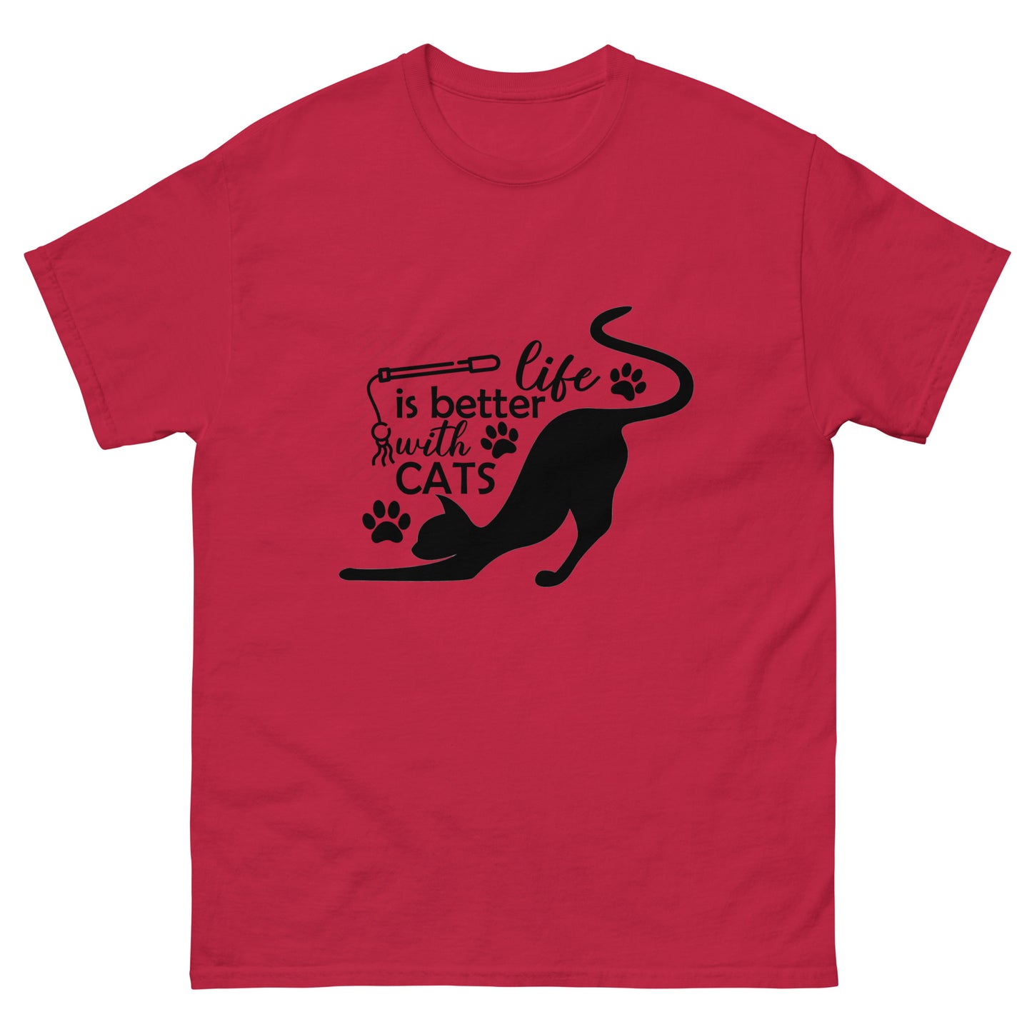 Life is better with cats - classic tee