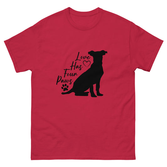 Love has four paws - Dog - classic tee