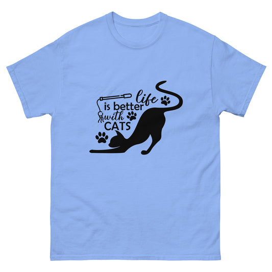 Life is better with cats - classic tee