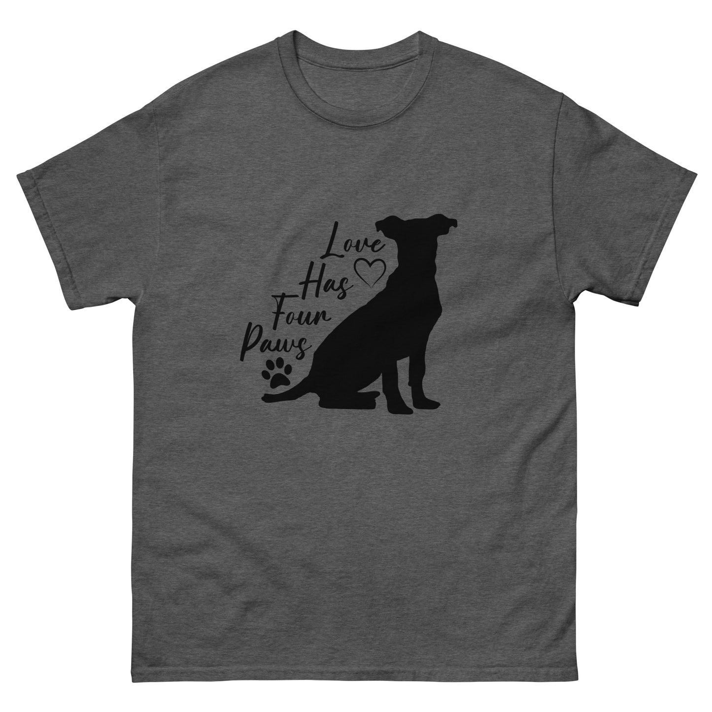 Love has four paws - Dog - classic tee