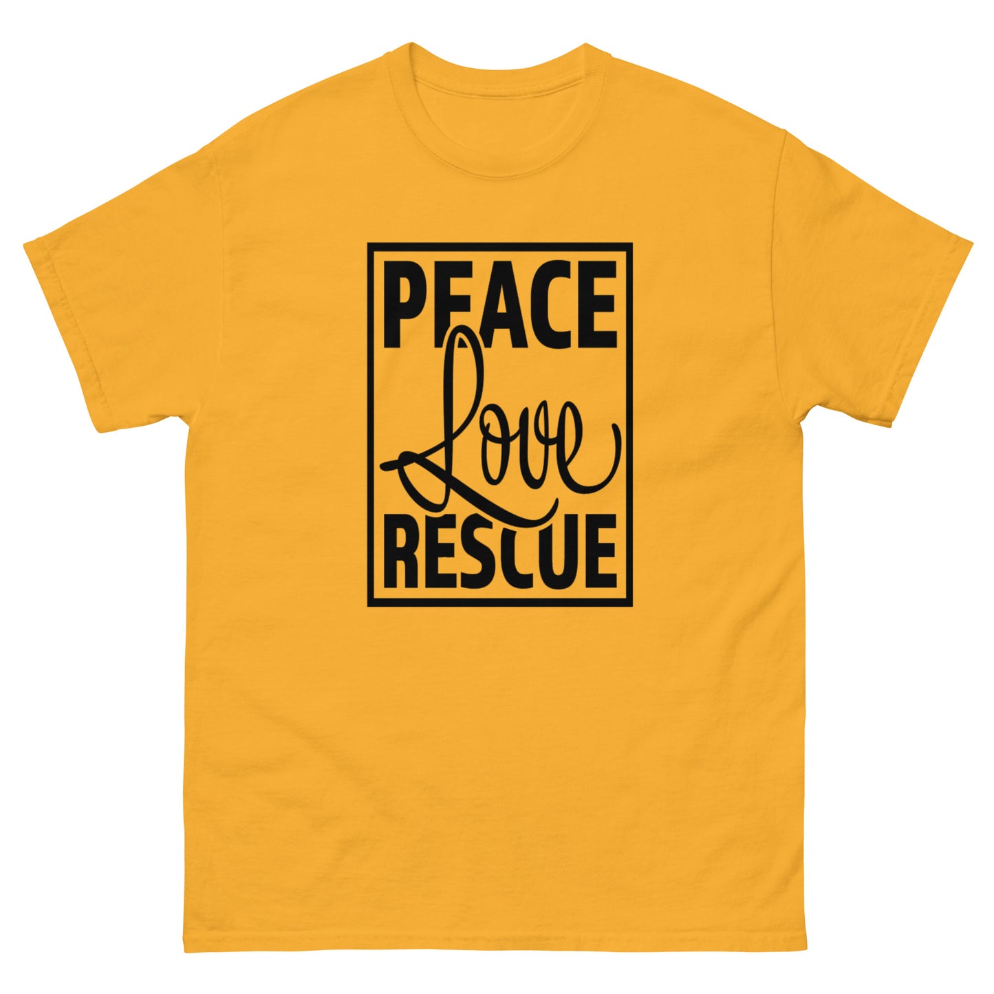 Peace Love Rescue - classic tee