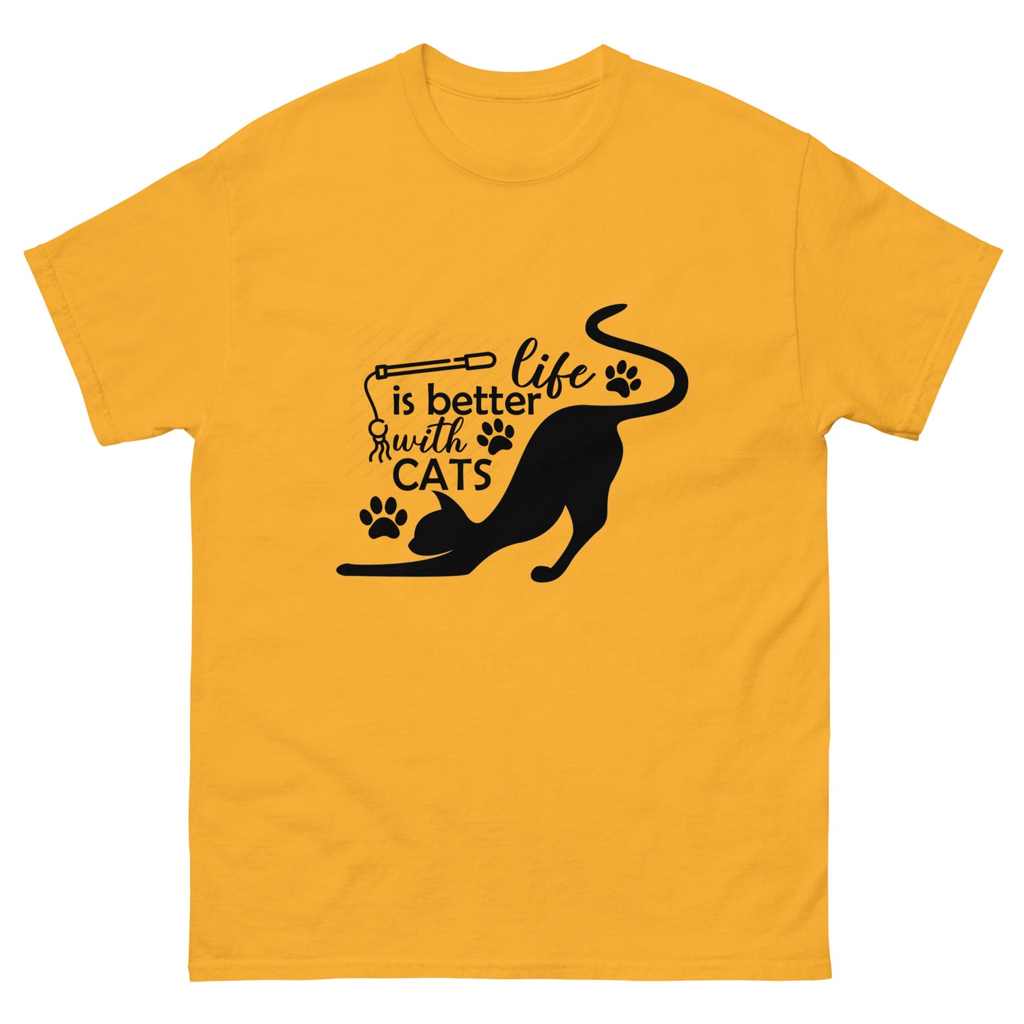 Life is better with cats - classic tee
