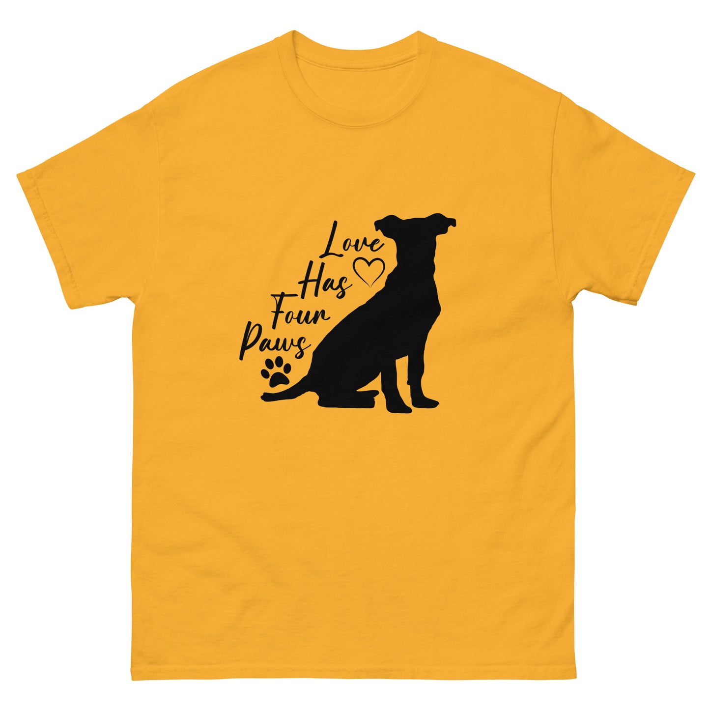 Love has four paws - Dog - classic tee