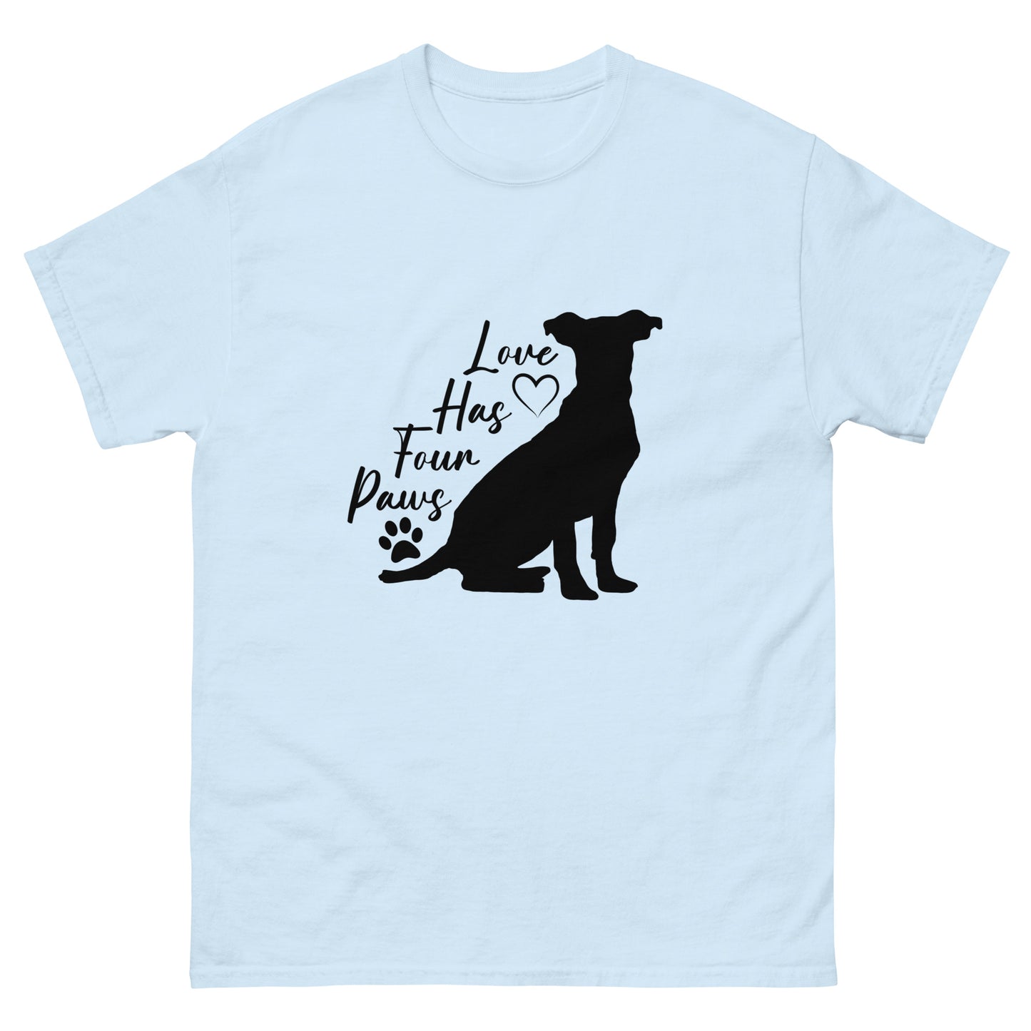 Love has four paws - Dog - classic tee