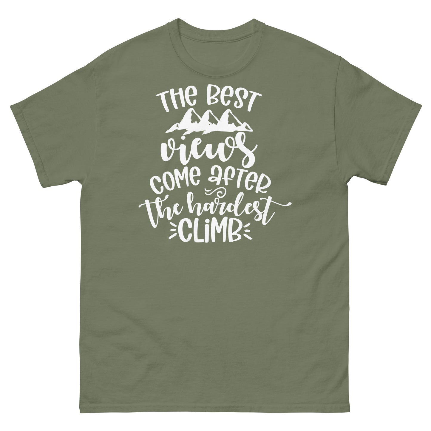 The best views come after the climb - classic tee