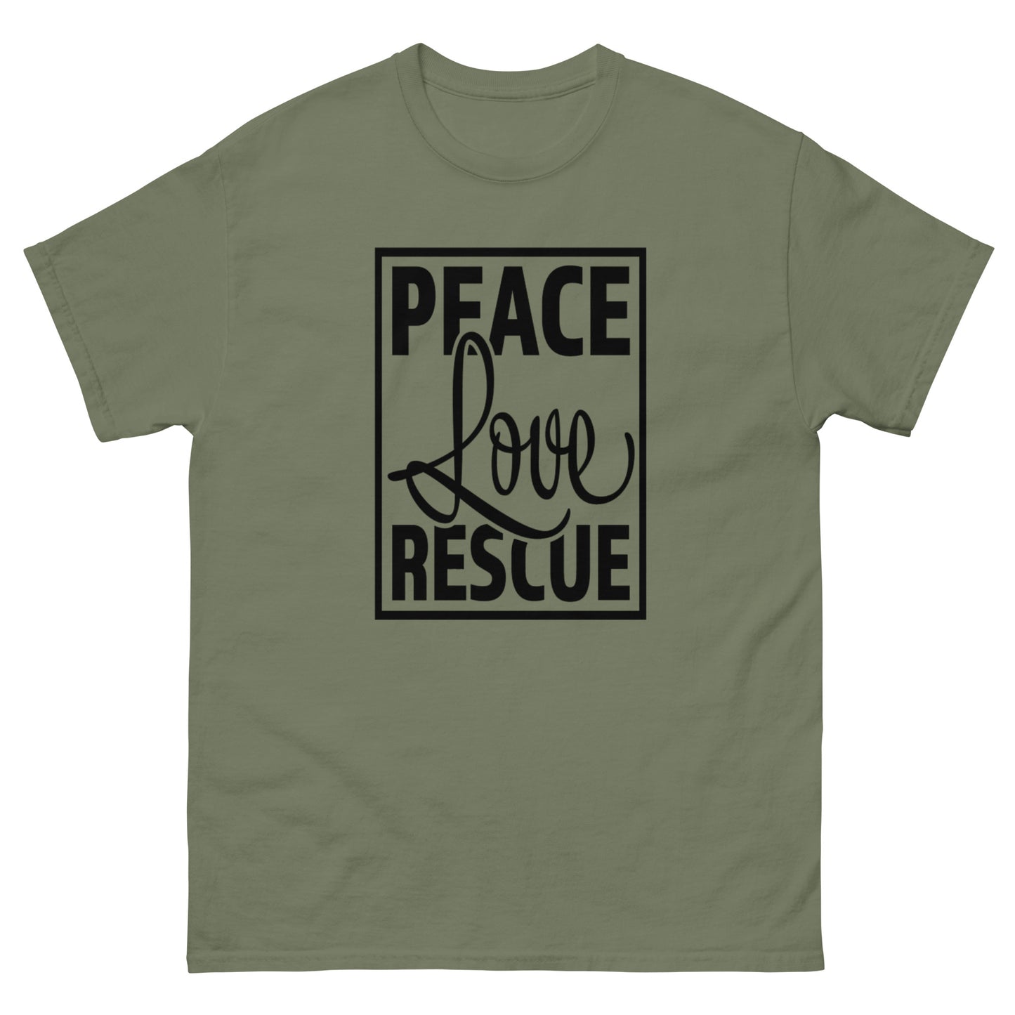 Peace Love Rescue - classic tee