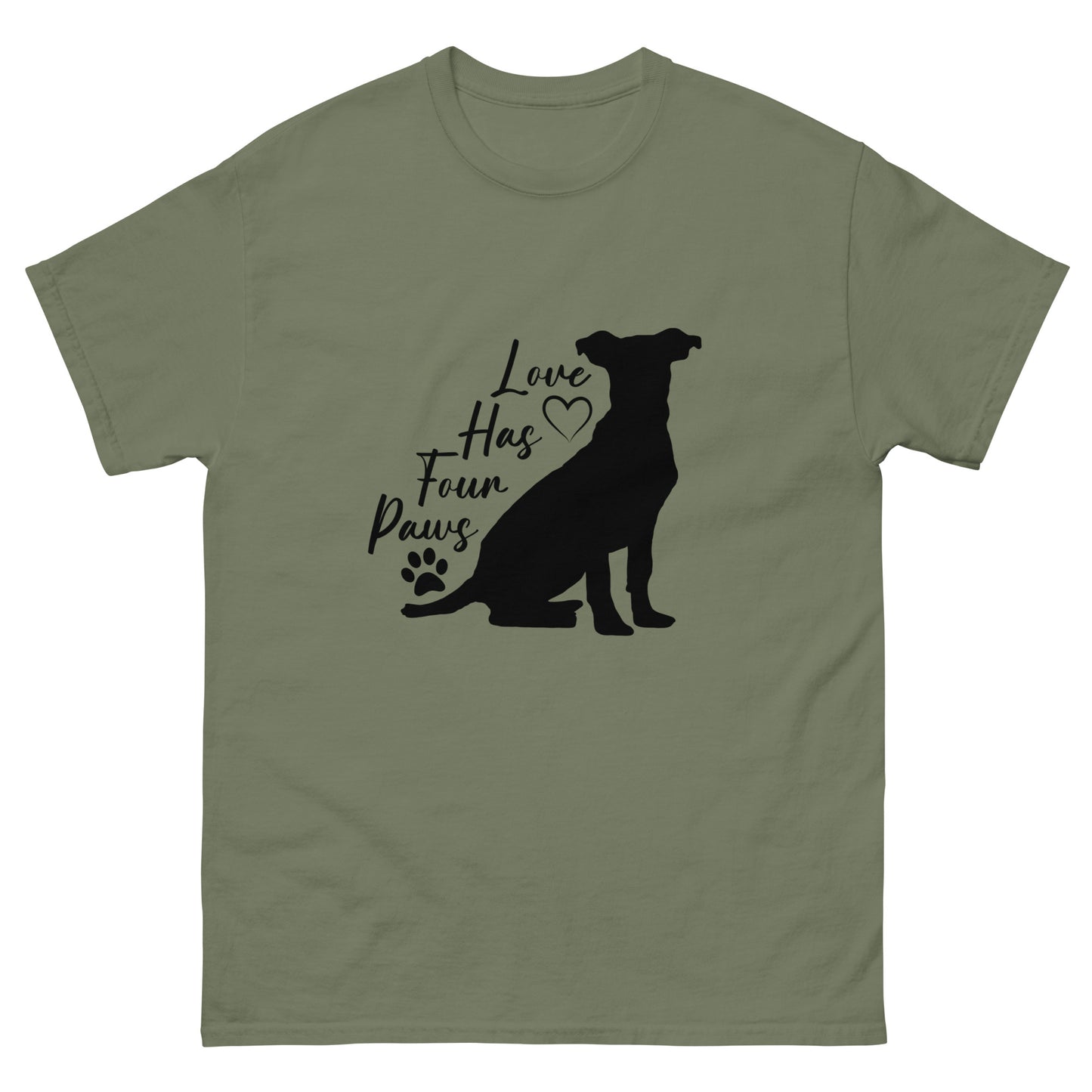 Love has four paws - Dog - classic tee