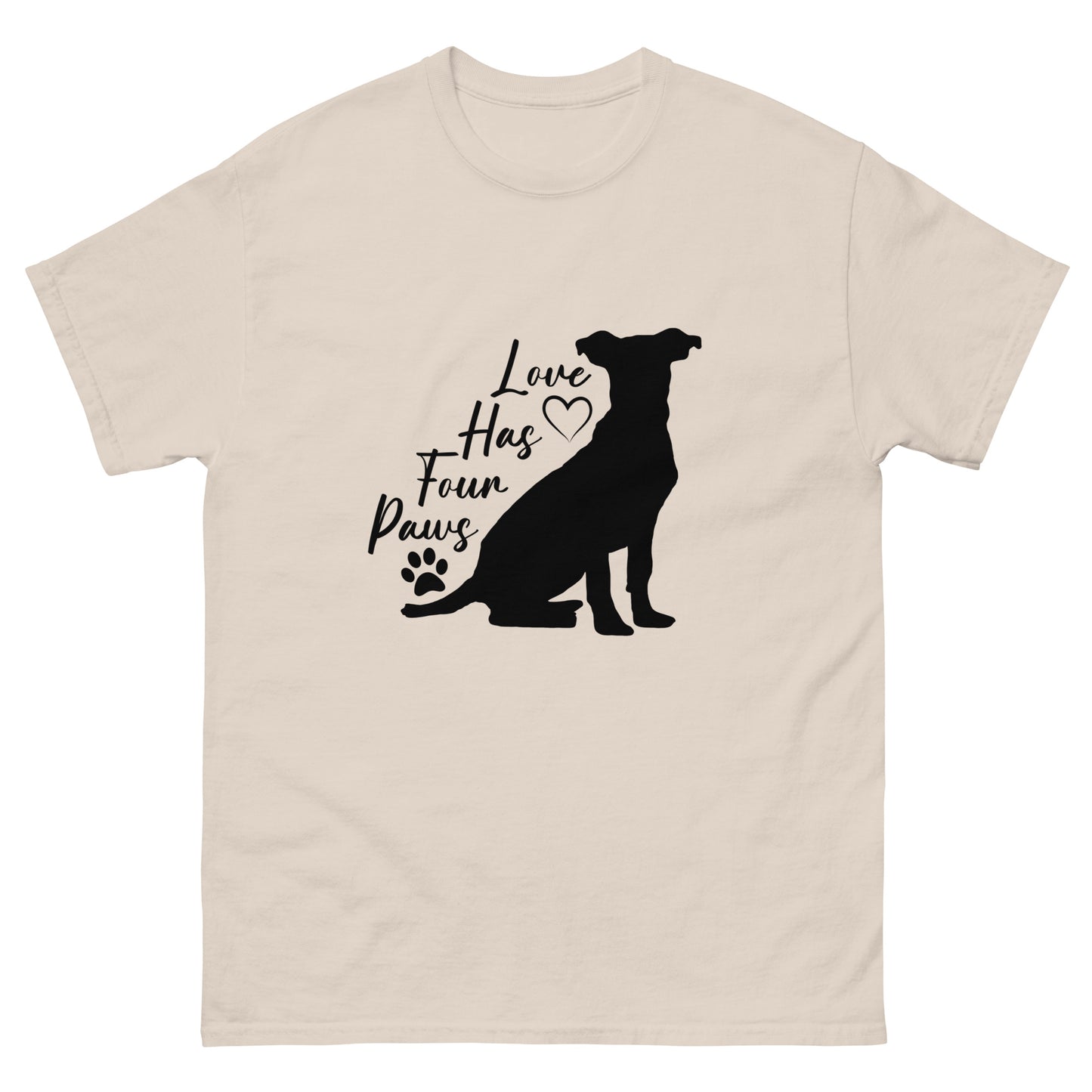 Love has four paws - Dog - classic tee