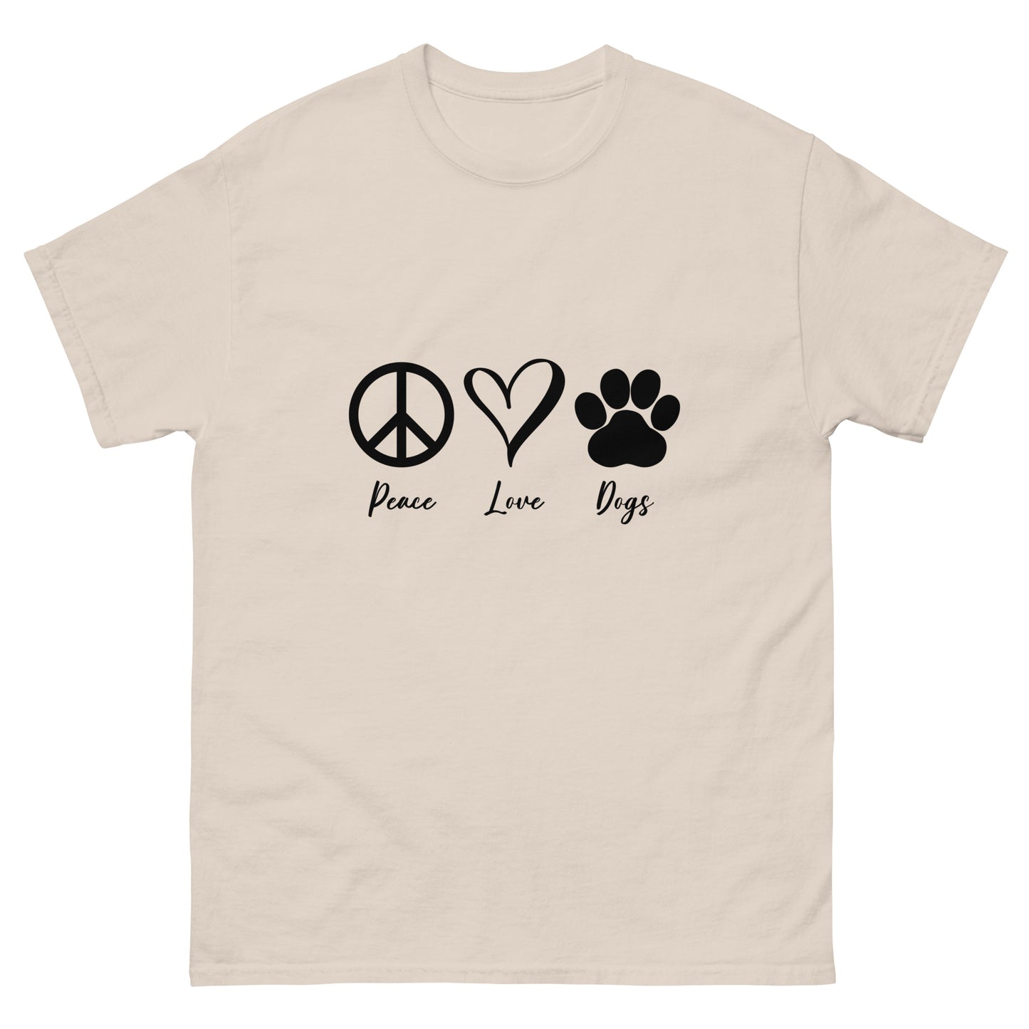 Peace Love Dogs - classic tee