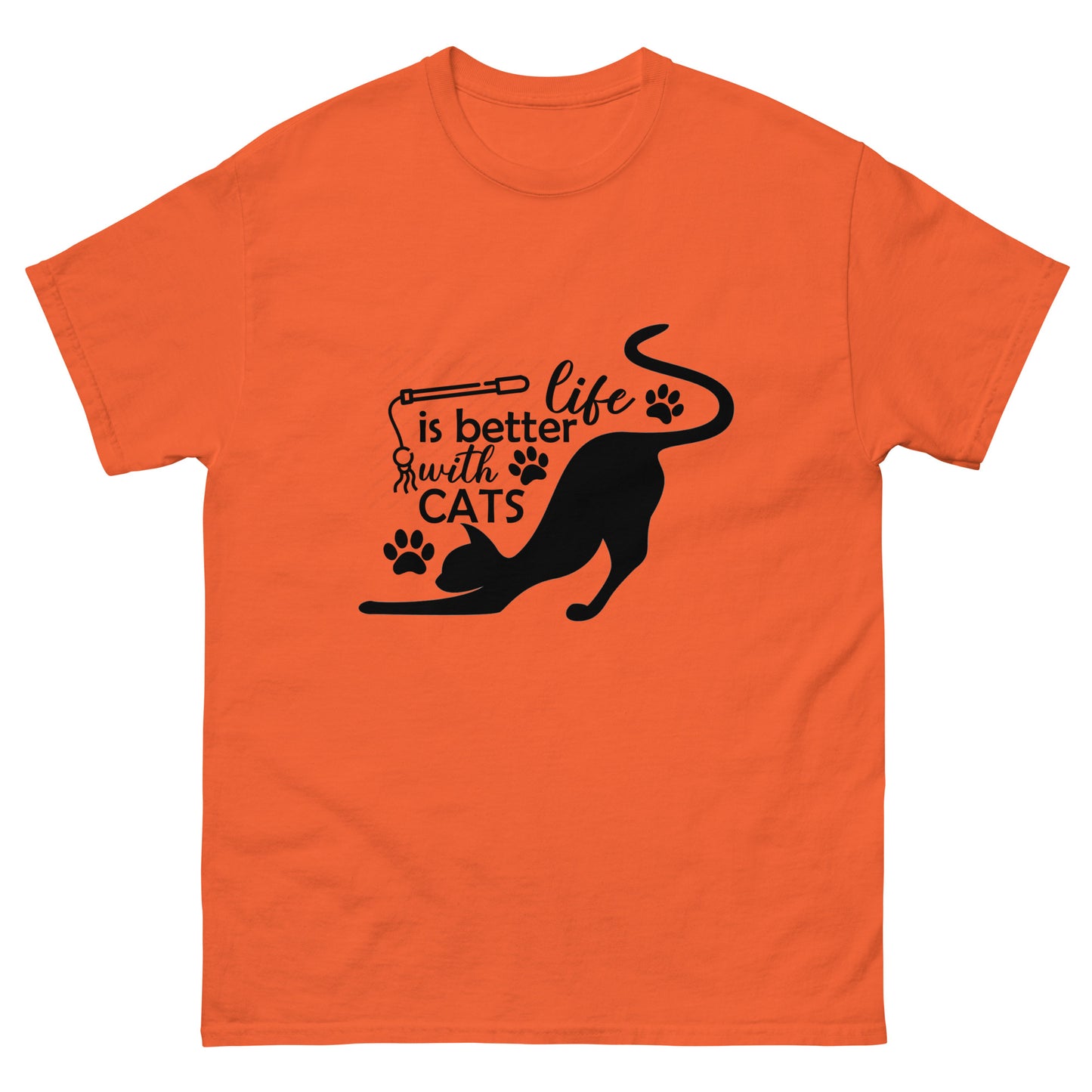 Life is better with cats - classic tee