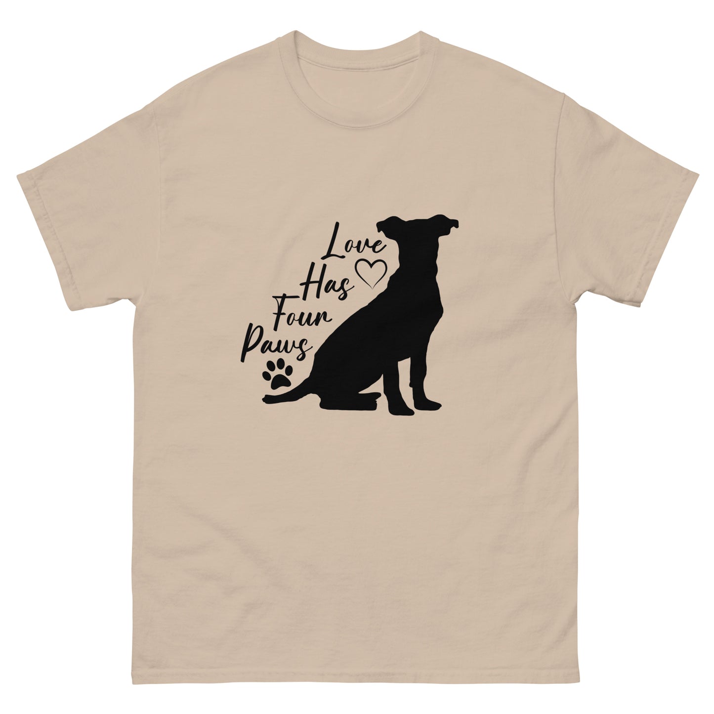Love has four paws - Dog - classic tee