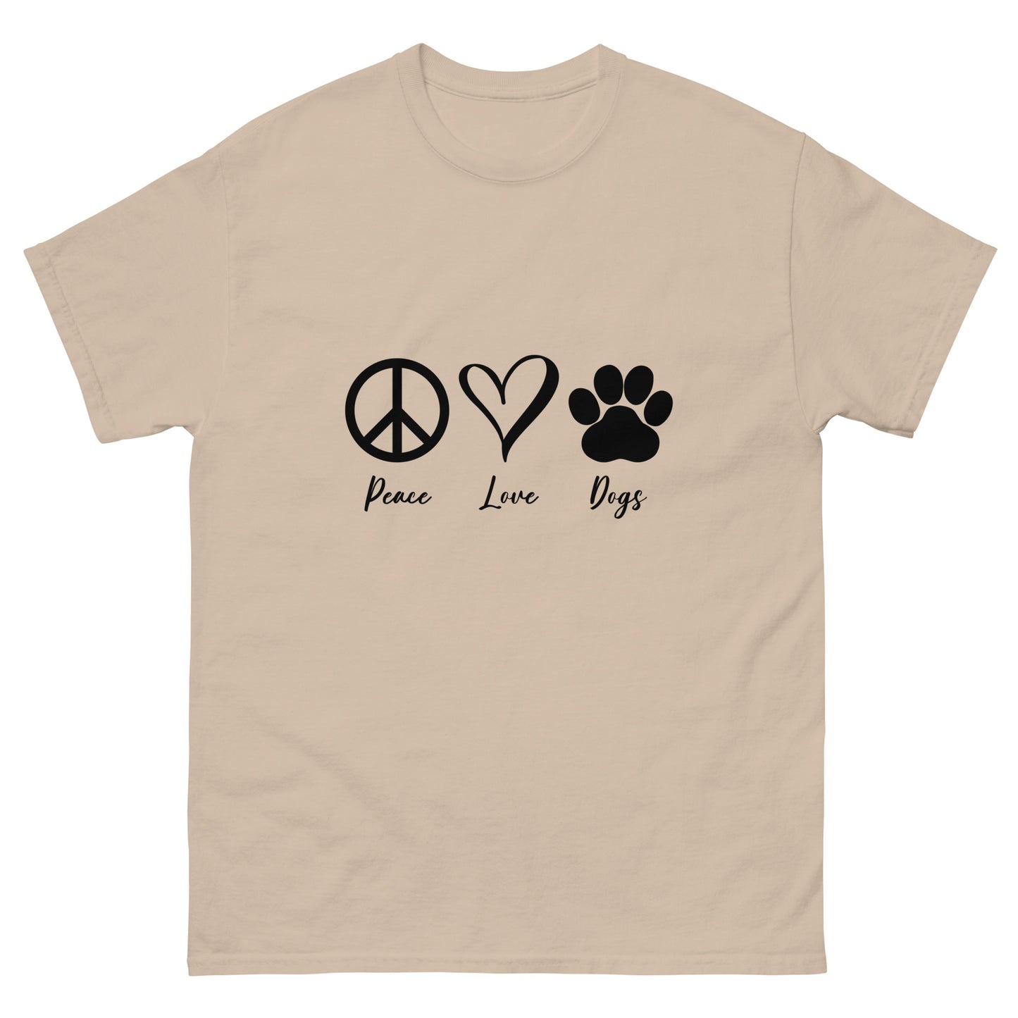 Peace Love Dogs - classic tee