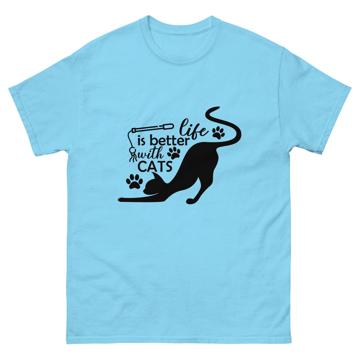 Life is better with cats - classic tee