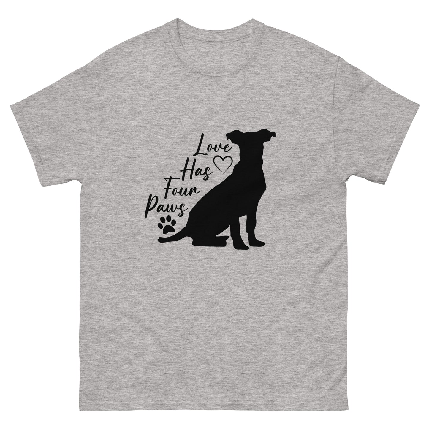 Love has four paws - Dog - classic tee