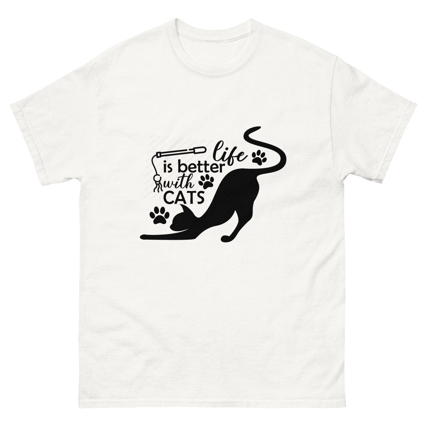 Life is better with cats - classic tee