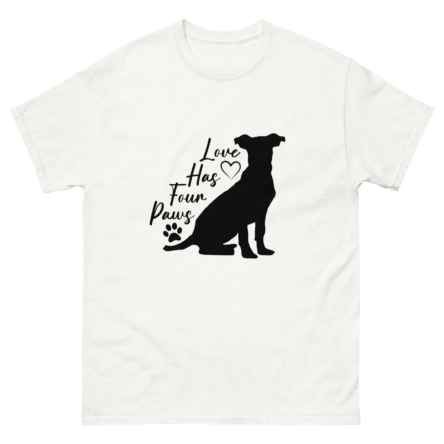 Love has four paws - Dog - classic tee