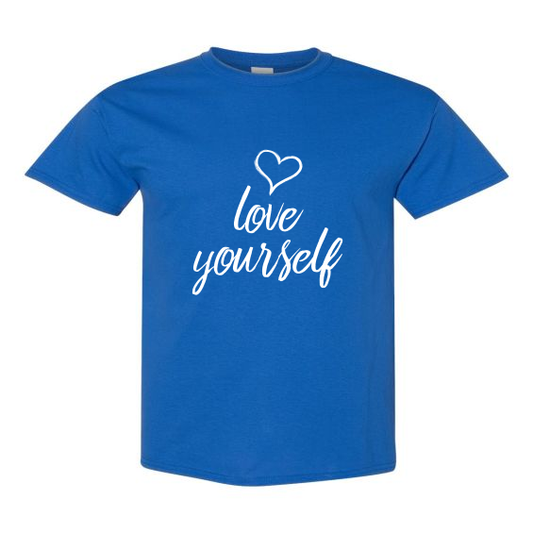 Love Yourself - Unisex Short Sleeve T-Shirt- Gildan 5000 Heavy Cotton