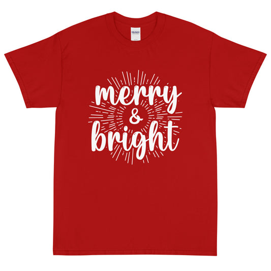 Merry & Bright- Unisex Christmas T-Shirt
