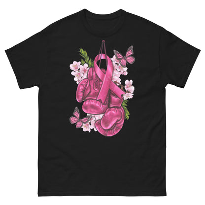 Breast Cancer Pink Ribbon Boxing Gloves classic tee