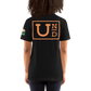 UND - Black w/Orange Logo- Unisex t-shirt