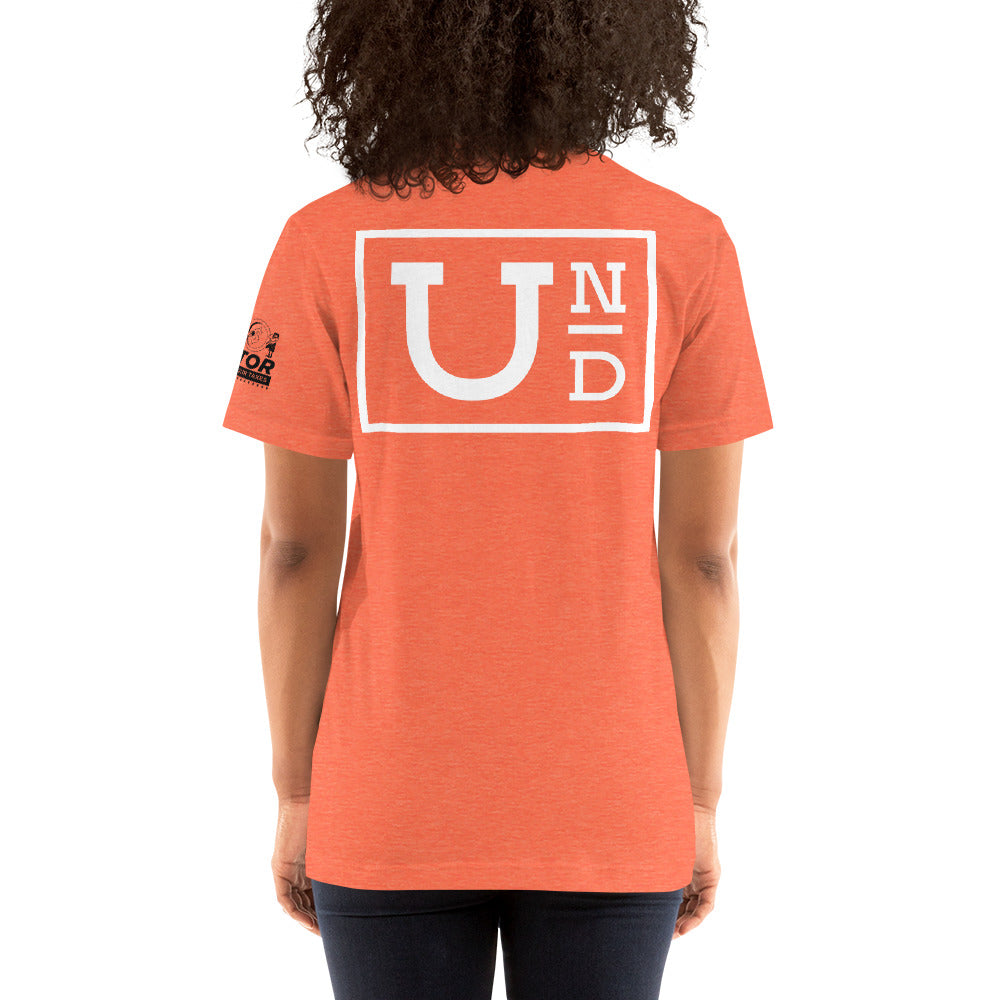 UND with white Logo- Unisex t-shirt