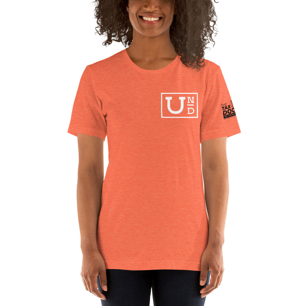 UND with white Logo- Unisex t-shirt