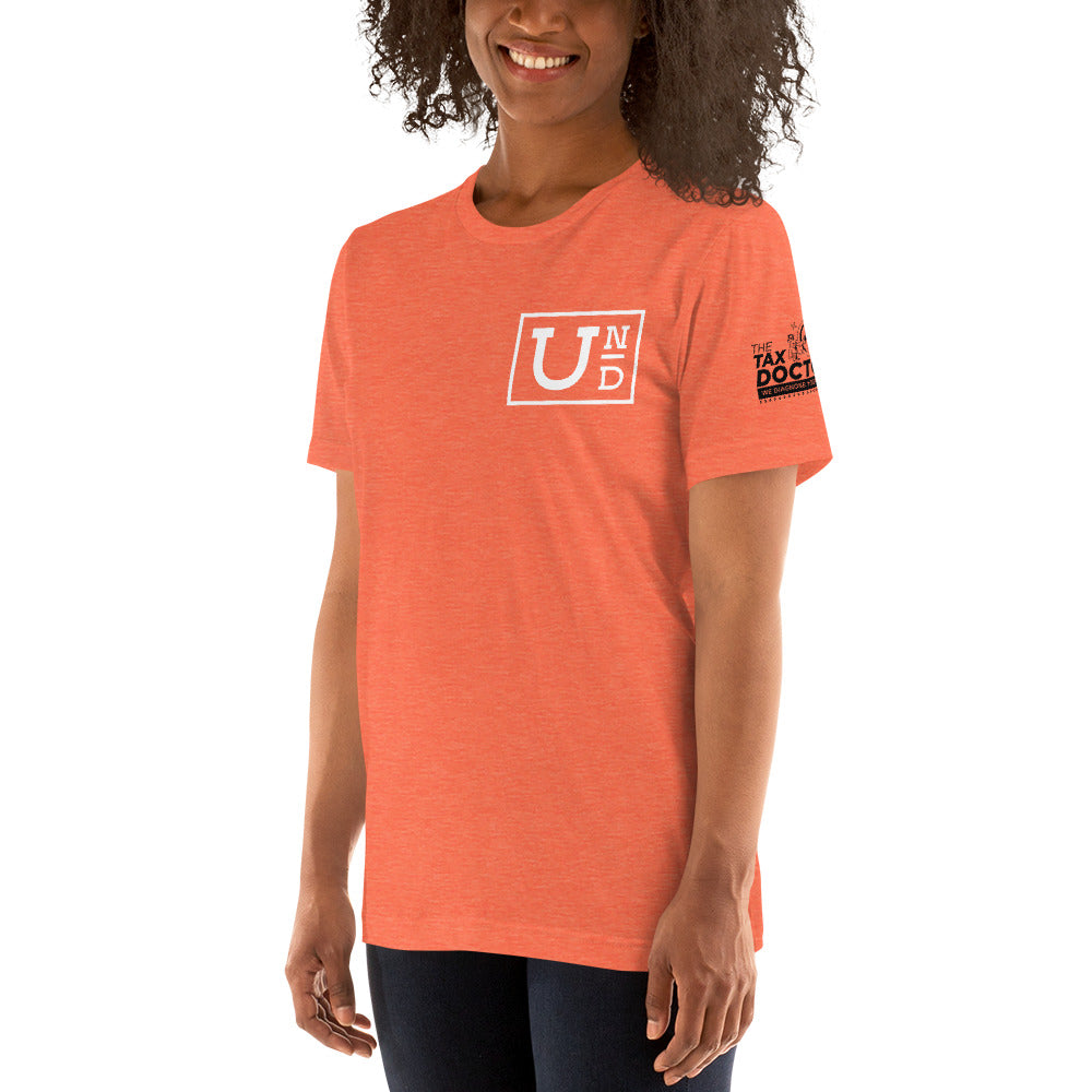 UND with white Logo- Unisex t-shirt