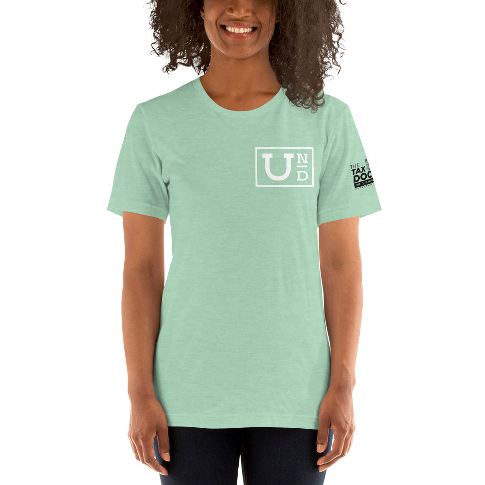 UND with white Logo- Unisex t-shirt