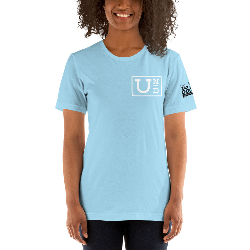 UND with white Logo- Unisex t-shirt