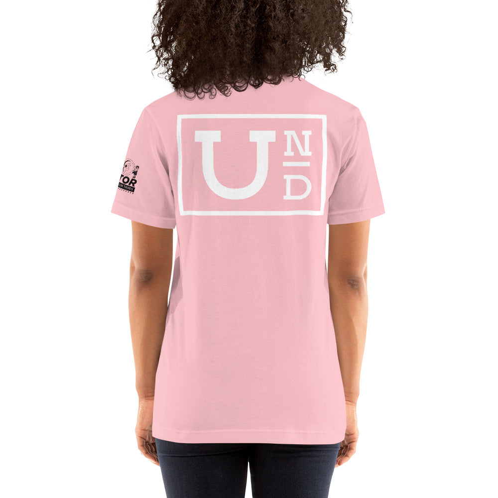 UND with white Logo- Unisex t-shirt